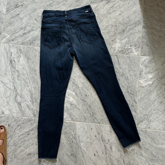 Mother denim high waisted, looker ankle fray in tongue and chic size 27 - Picture 3 of 9